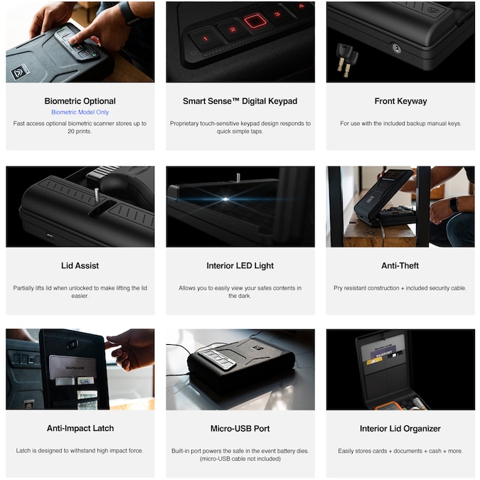 Vaultek Barikade Series 1 1-Gun Biometric Gun Safe with Interior Lighting - Image 5