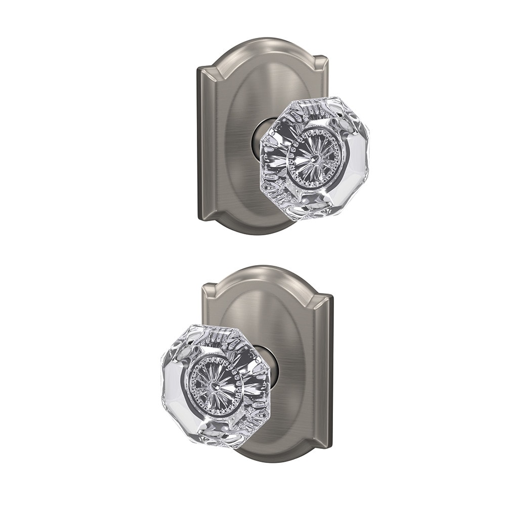 Custom Alexandria - Camelot Satin Nickel Interior Bed/Bath Hall/Closet Combined door knob Single pack