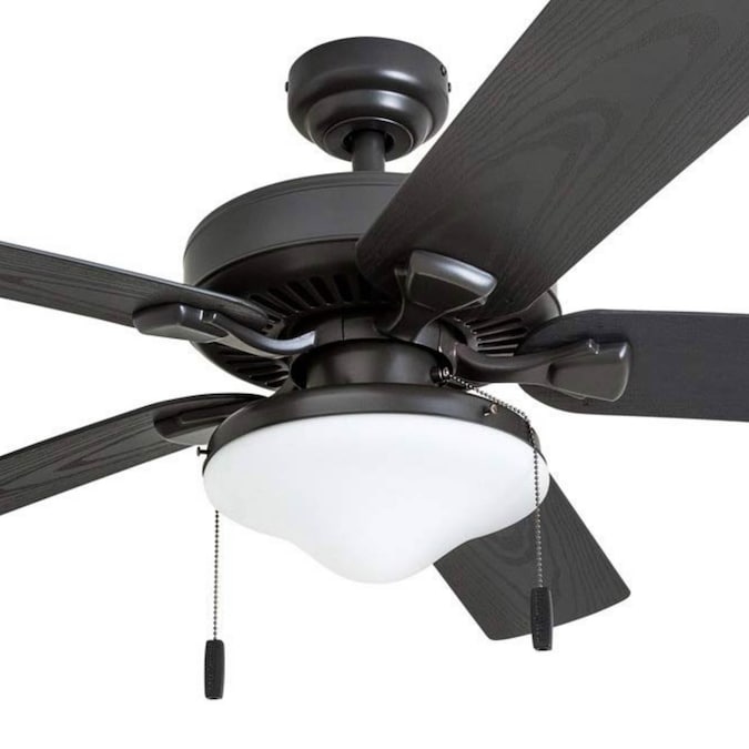 Honeywell Belmar 52-in Bronze LED Indoor/Outdoor Downrod or Flush Mount Ceiling Fan with Light (5-Blade) - Image 9