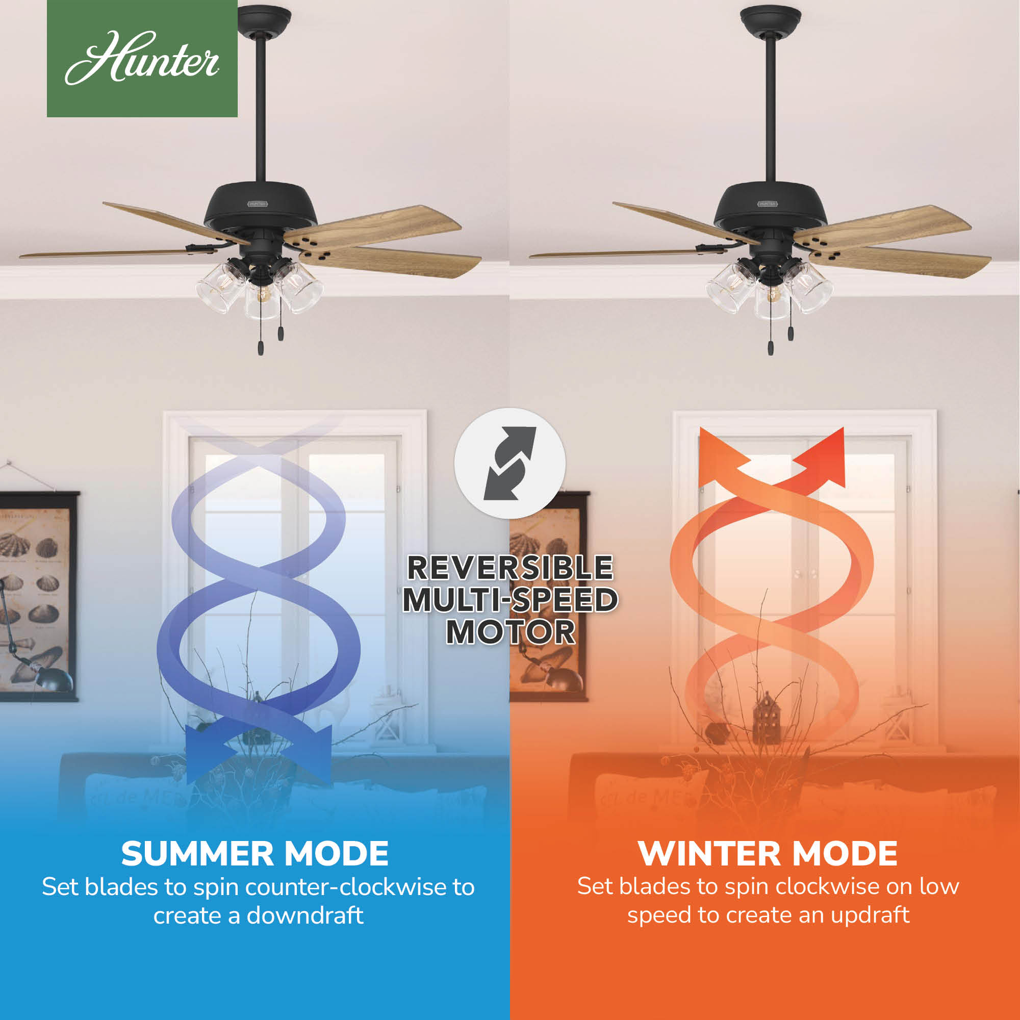 Shady Grove 52-in Matte Black with Golden Maple Blades Ceiling Fan With Light ( 5 -Blade ) - Image 7