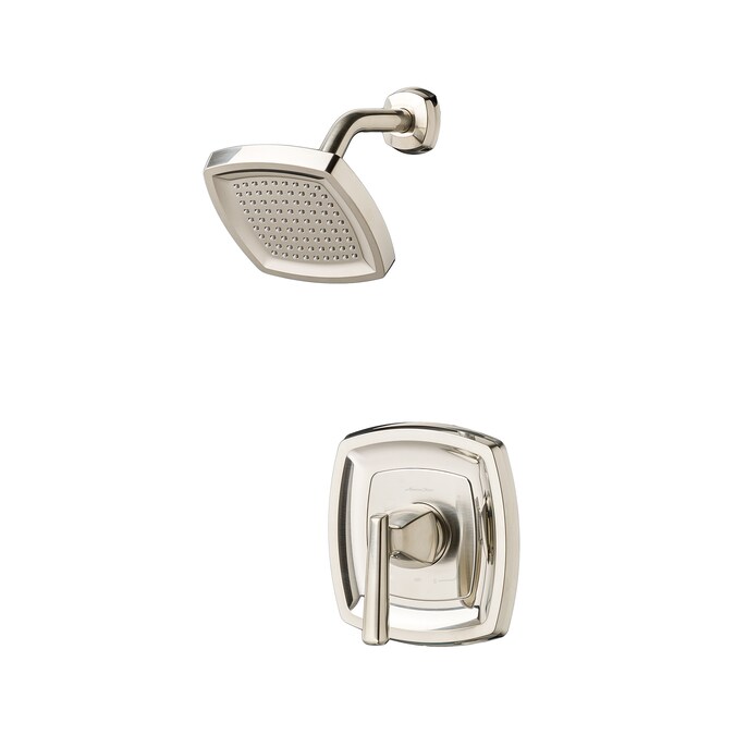 American Standard Edgemere Brushed Nickel 1-handle Single Function Round Shower Faucet - Image 2