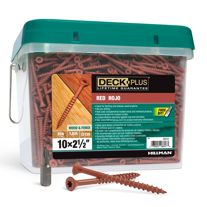 Deck Plus #10 x 2-1/2-in Wood To Wood Deck Screws (1825-Per Box)