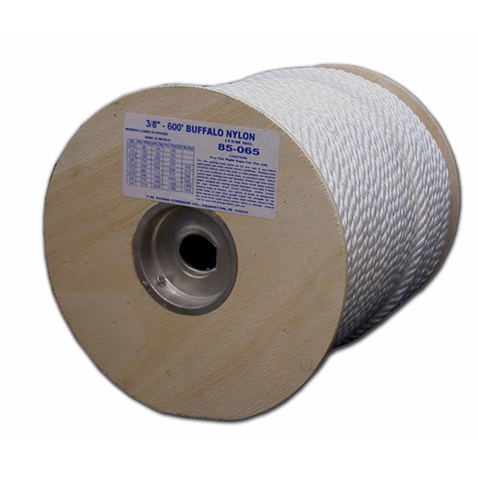 T.W. Evans Cordage 0.5-in x 300-ft Twisted Nylon Rope (By-the-Roll)