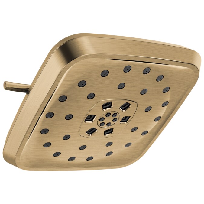 Delta Universal Showering Components Lumicoat Champagne Bronze 7.688-in Square Fixed Shower Head 1.75-GPM (6.6-LPM)