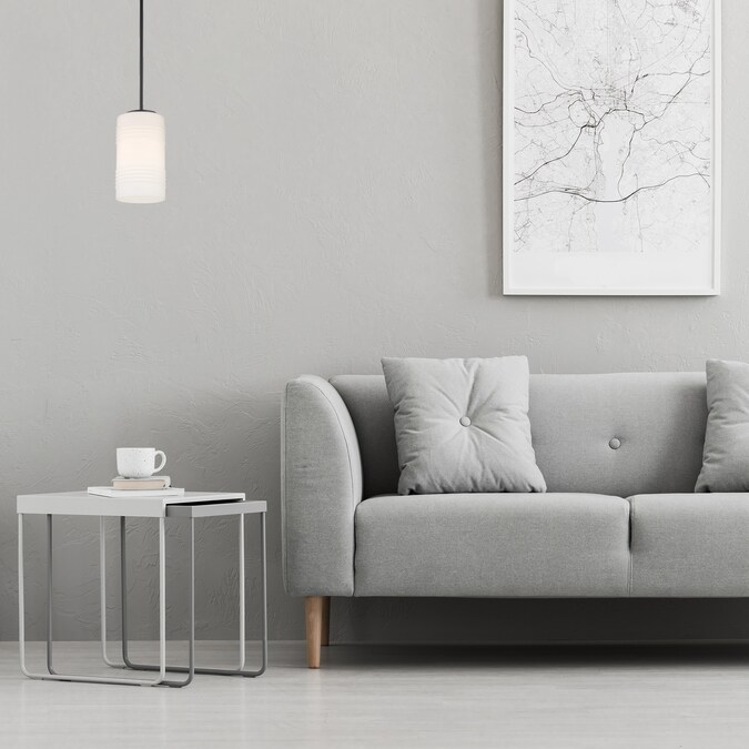 Designers Fountain Leavenworthy 1-Light 6-in Matte Black Semi mount light