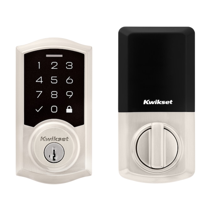 Kwikset Touchpad 270 SmartCode Satin Nickel Electronic Deadbolt Smartkey with Keypad