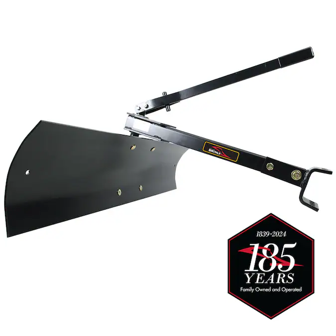 Brinly 42-Inch Box Scraper with 30-Degree Angle Adjustment, Steel Construction, Rust Resistant, Ideal for Landscaping and Year-Round Use