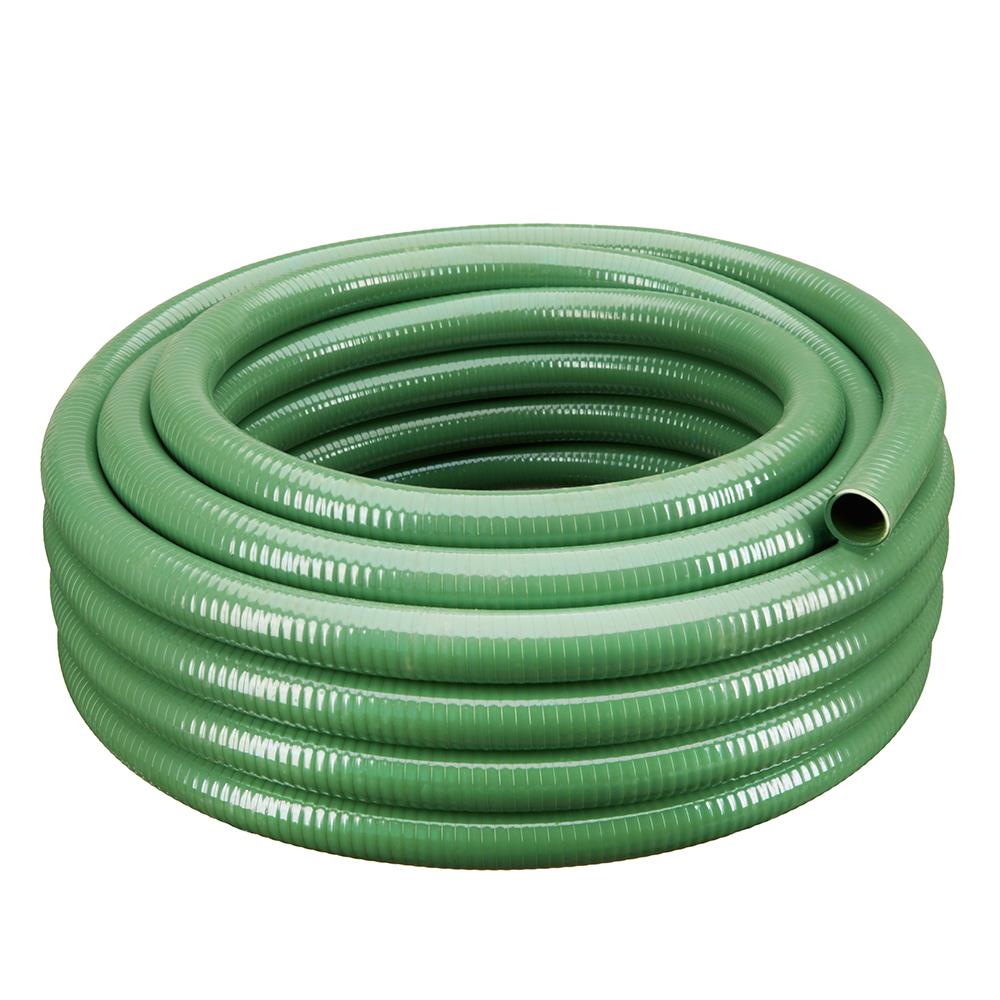 1-1/2-in ID x 25-ft Reinforced PVC Green Suction hose