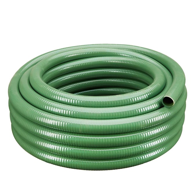 HydroMaxx 2-in ID x 25-ft Reinforced PVC Green Suction Hose