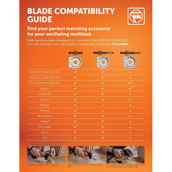 FEIN Multiple Materials Oscillating Tool Blade - Image 2