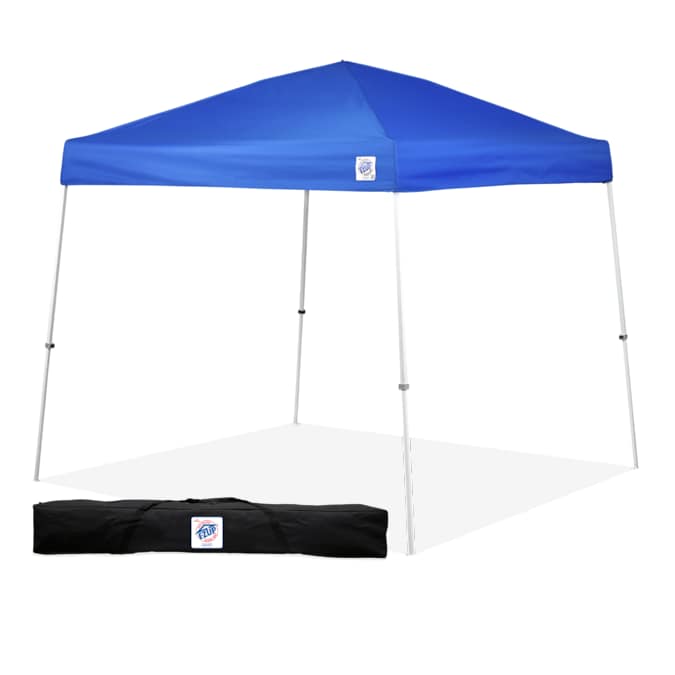 E-Z UP 12-ft x 12-ft Square Blue Pop-up Canopy