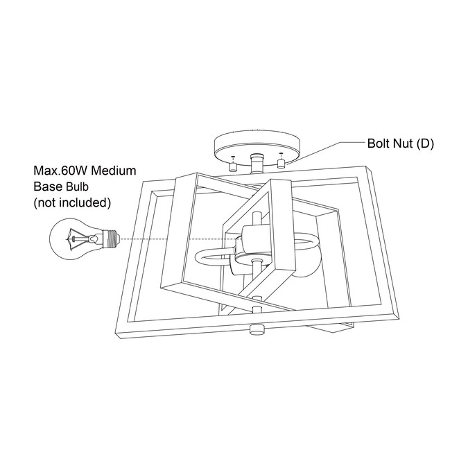 Cascadia Dunning 2-Light Satin Brass Semi mount light - Image 8