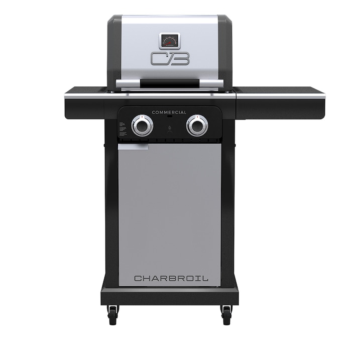 Char-Broil Commercial Series Grill and Griddle Combo Stainless Steel 2-Burner Infrared Liquid Propane and Natural Gas Grill
