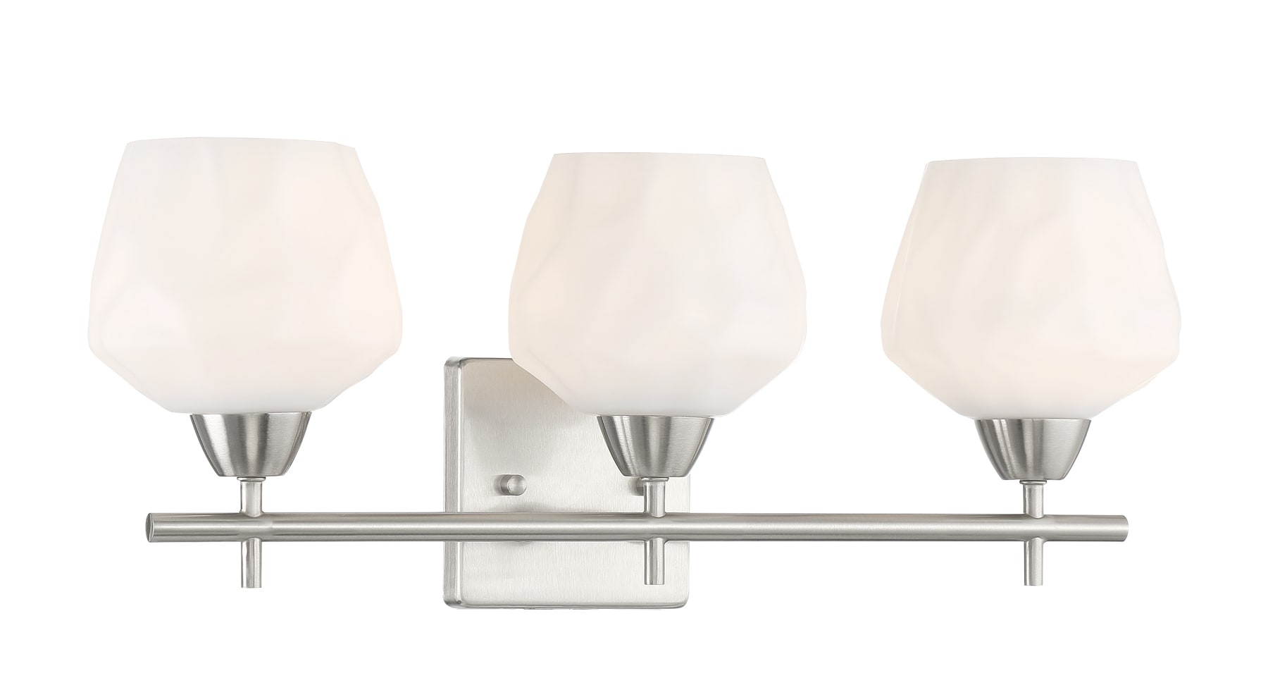Camrin 20.75-in 3 -Light Brushed Nickel Transitional Vanity light bar