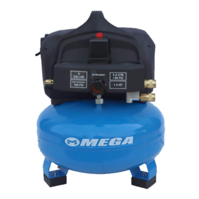 MEGA Compressor 6-Gallon Portable Electric 150 PSI Pancake Air Compressor