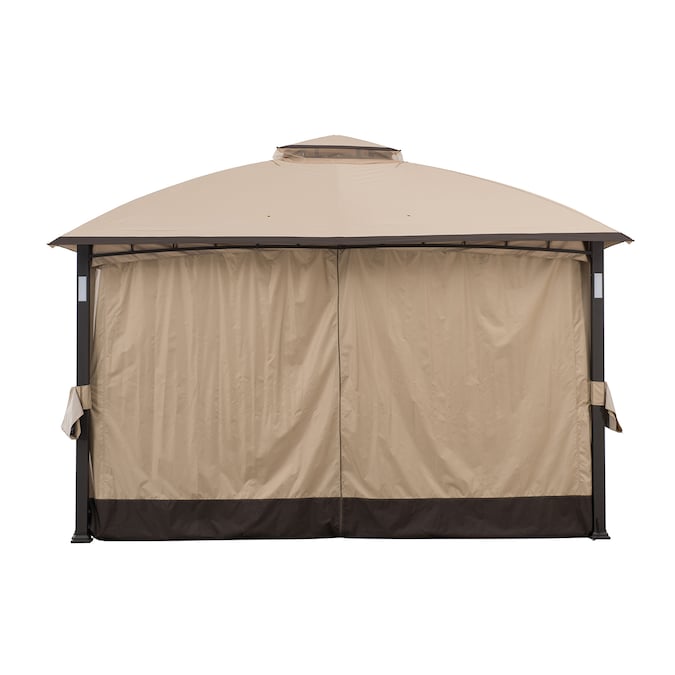 Sunjoy 144.09-in x 120.08-in Khaki Gazebo Curtains