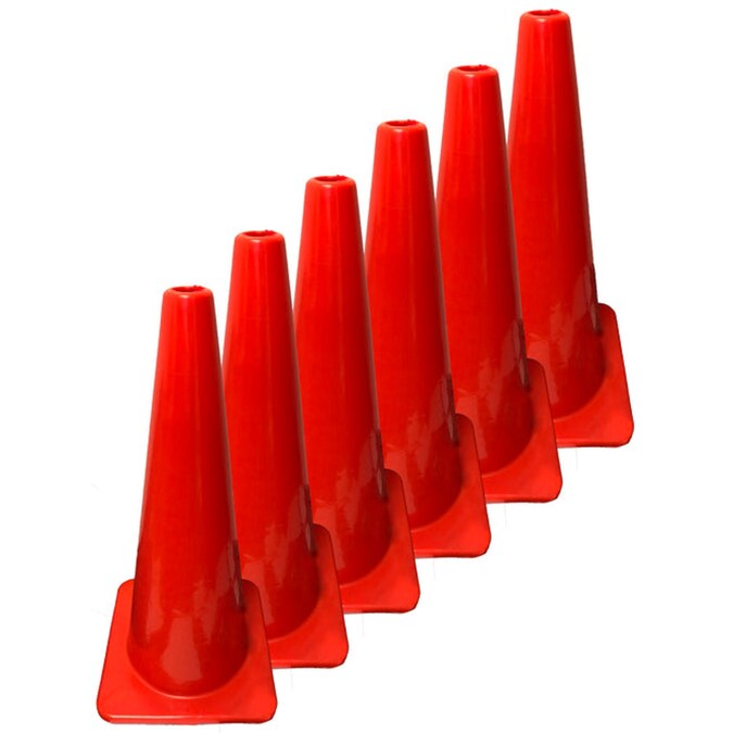 Safe Handler 6-Pack 28-in Orange Traffic Safety Cone