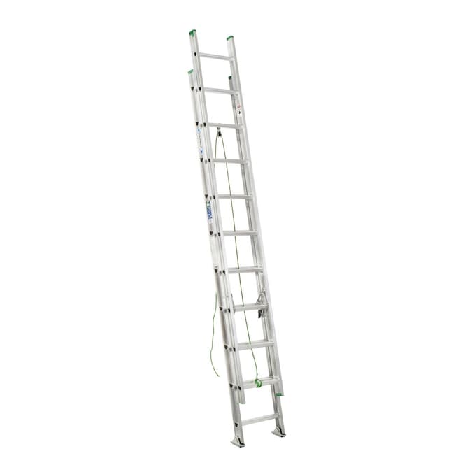 Werner D1200-2 20-ft Aluminum Type 2-225-lb Load Capacity Extension Ladder