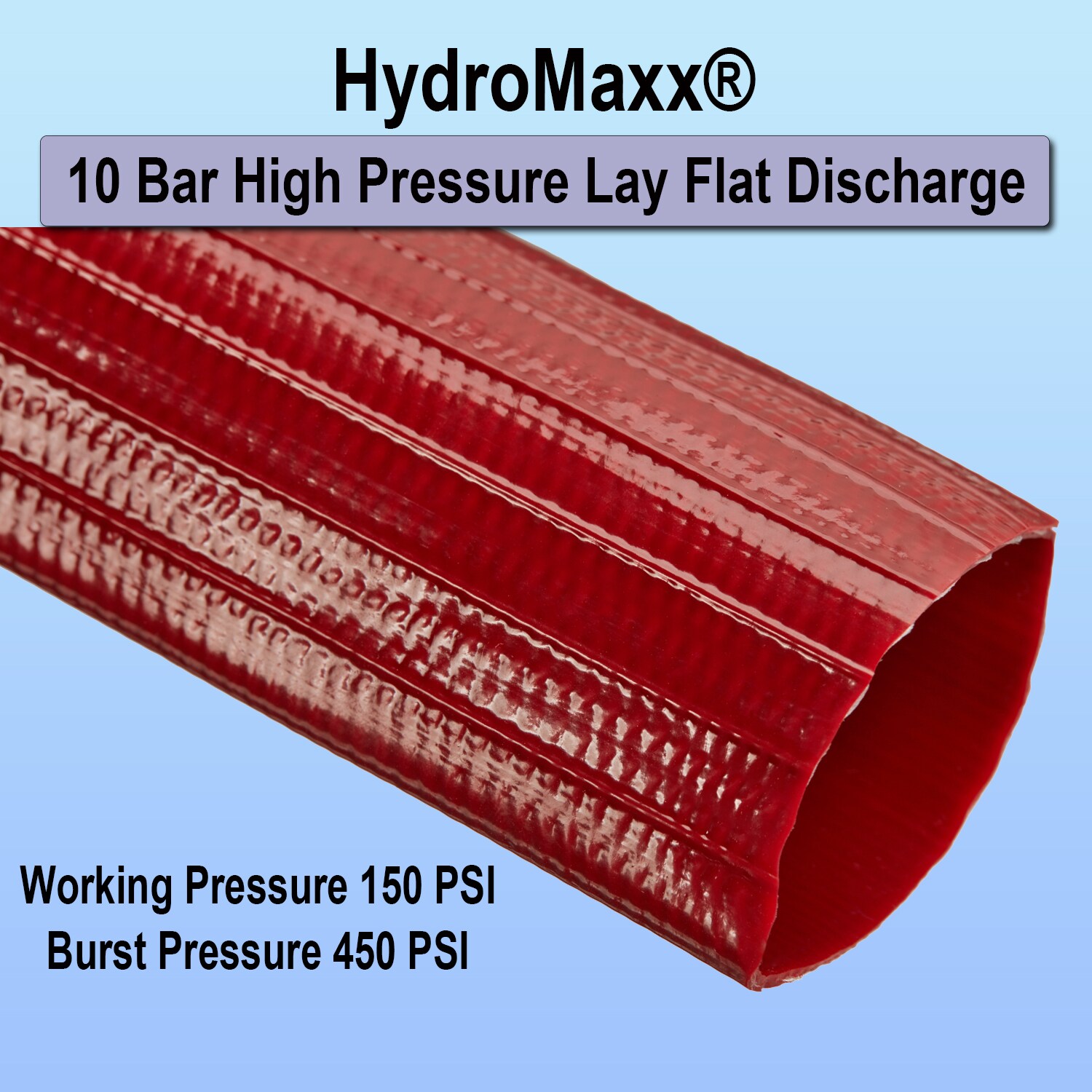 2-in ID x 100-ft PVC Red Flat discharge hose - Image 3