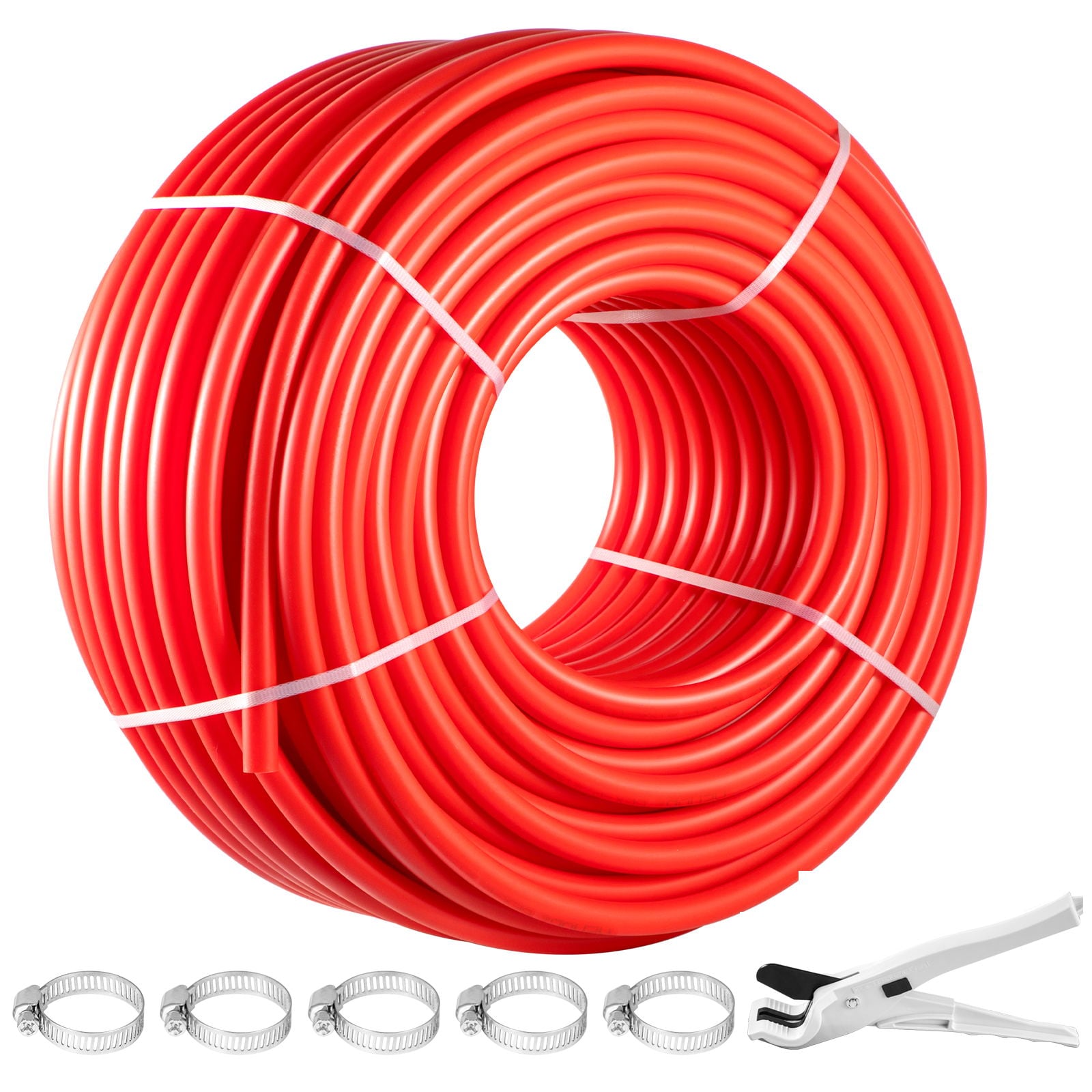 1 x 500FT PEX Tubing Red Non-Oxygen Barrier PEX-B Pipe Flexible for RV Sewer Hose Plumbing Radiant Heating Water Line Leak-Proof High-Quality Durable Construction