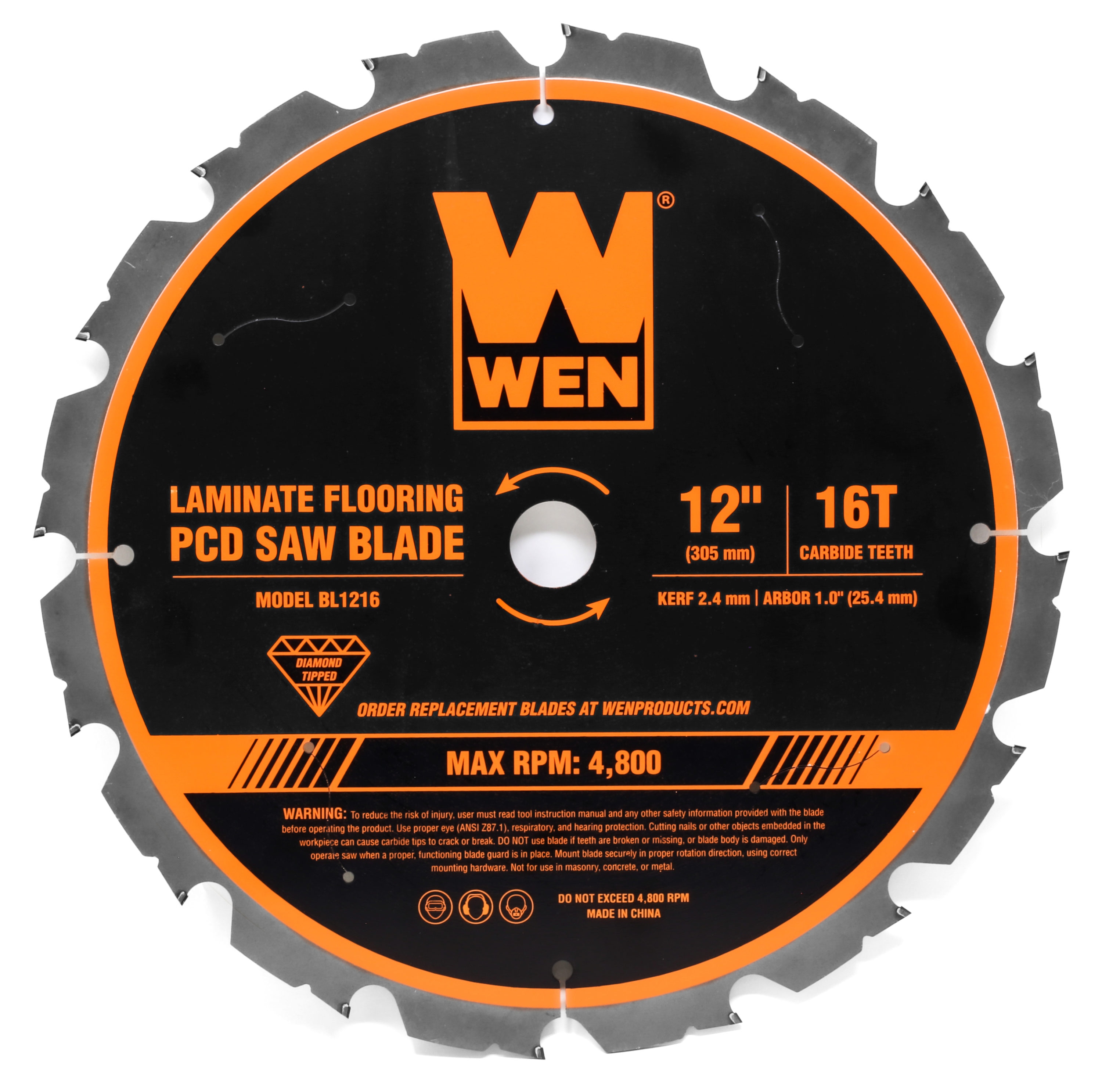 12-in 16 -Tooth Diamond Circular saw blade Individual