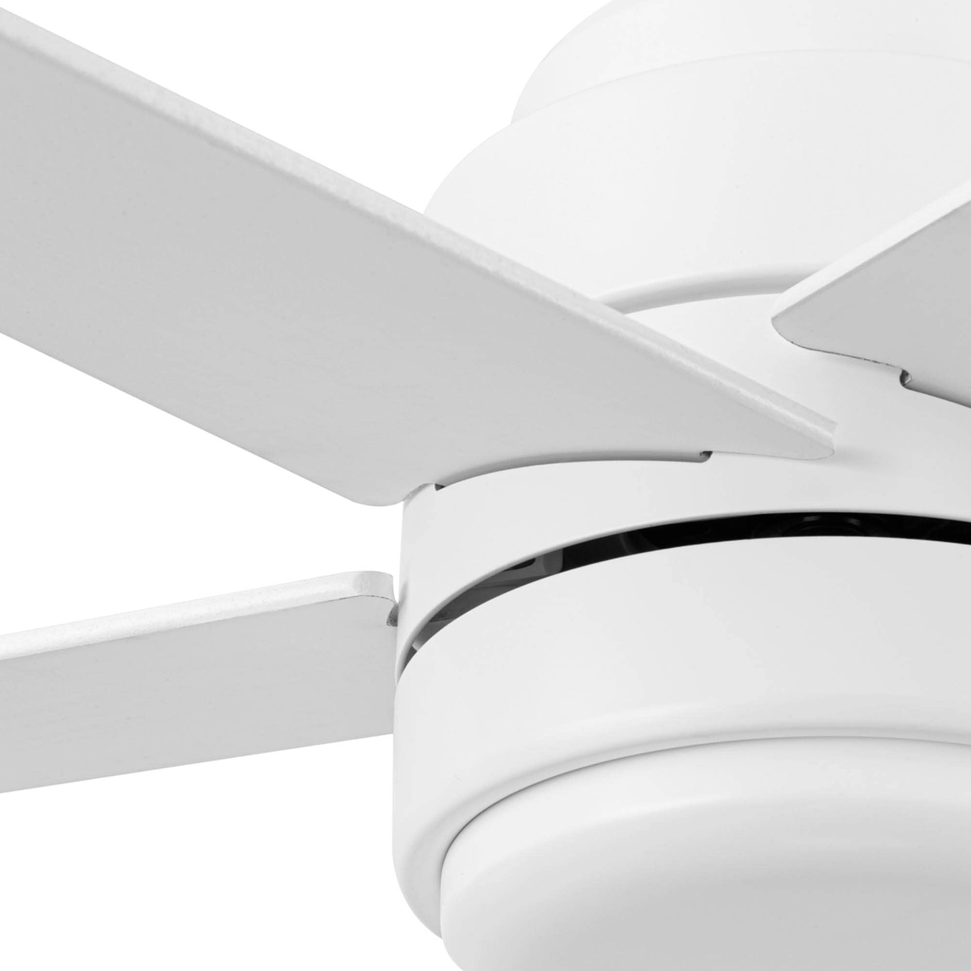 Carlow 52-in Color-Changing Outdoor White with White/Driftwood Blades Ceiling Fan With Light - Remote Included ( 5 -Blade ) - Image 15