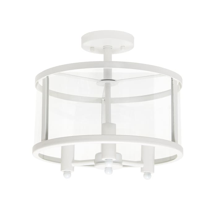 Lalia Home Classix 3-Light Matte White Semi mount light - Image 3