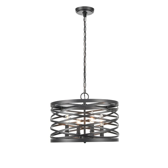 929 Lighting 929 Pendant Lighting 3-Light Matte Black Modern/Contemporary Geometric Medium Hanging Pendant Light