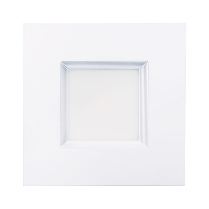 Luxrite White 5-in or 6-in 1100-Lumen Switchable Square Dimmable LED Canned Shower Recessed Downlight (6-Pack) - Image 9