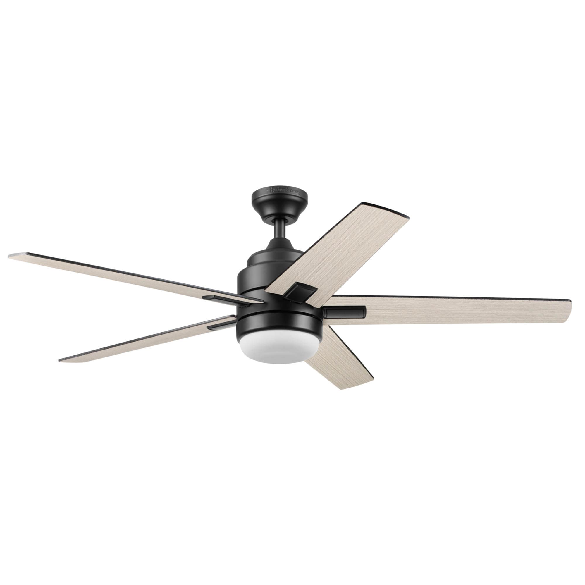 Flanagan III 52-in Color-Changing Integrated LED Outdoor Matte Black with Black/Driftwood Blades Ceiling Fan With Light - Remote Included ( 5 -Blade ) - Image 13