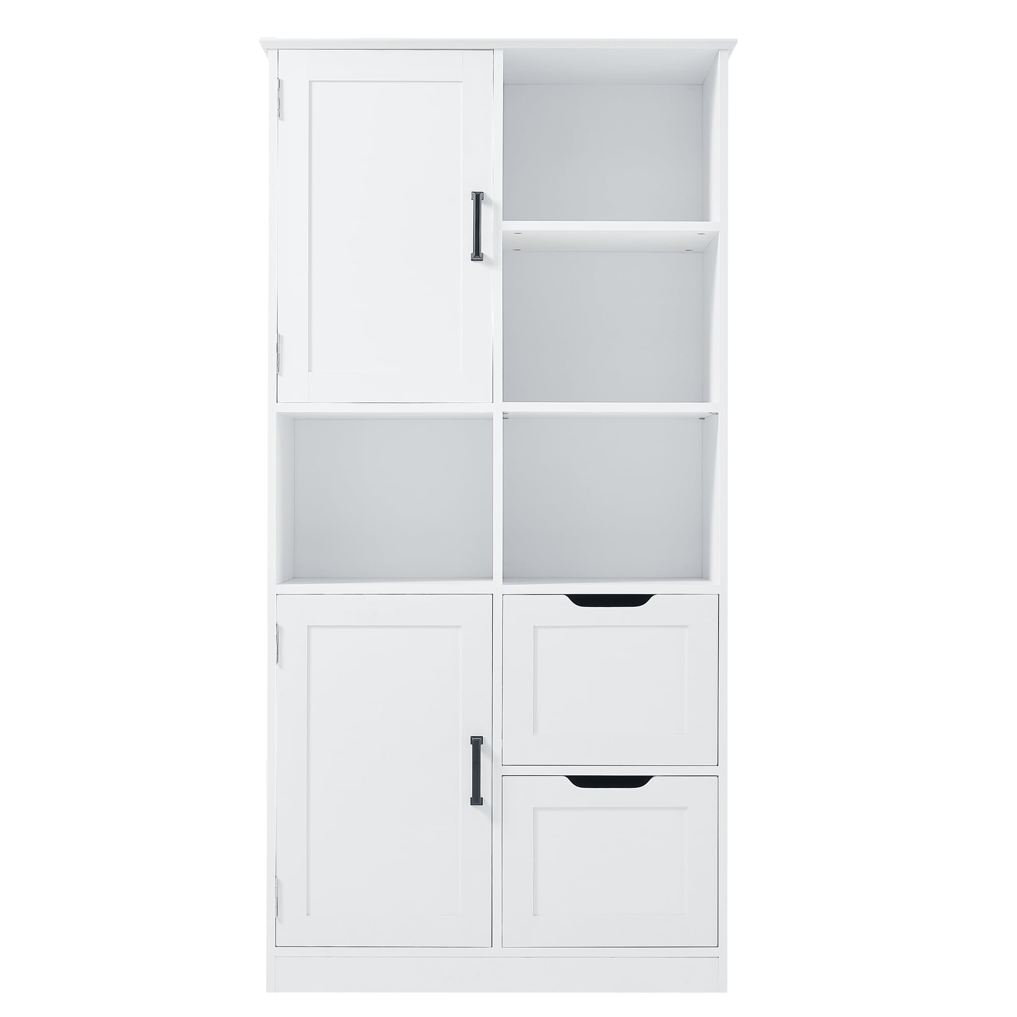 16-in W x 62-in H MDF White Freestanding or wall-mount Utility Storage Cabinet