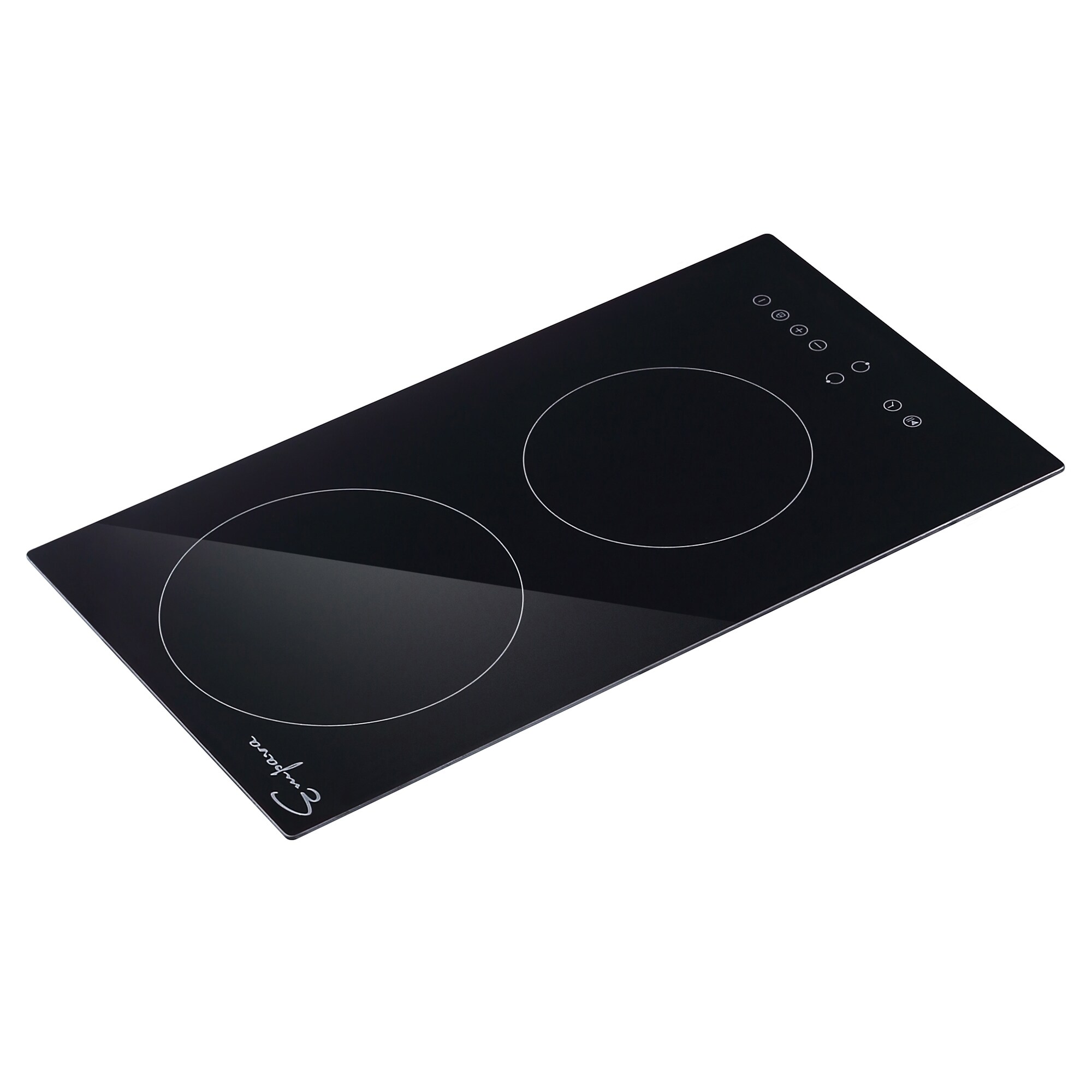 Electric Stove with Dual Elements 12-in 2 burners Smooth Surface (Radiant) Black Electric Cooktop - Image 6