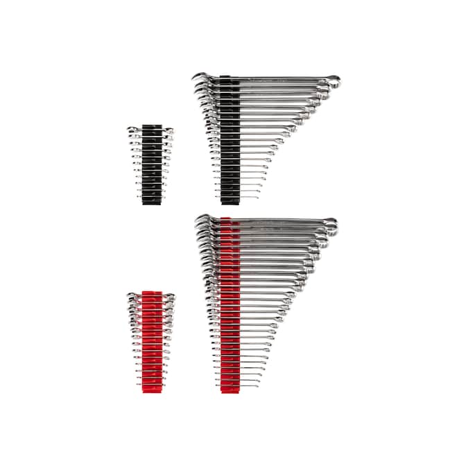 TEKTON 71-Piece Set 12-point (Sae) and Metric Standard Combination Wrench Includes Hard Case