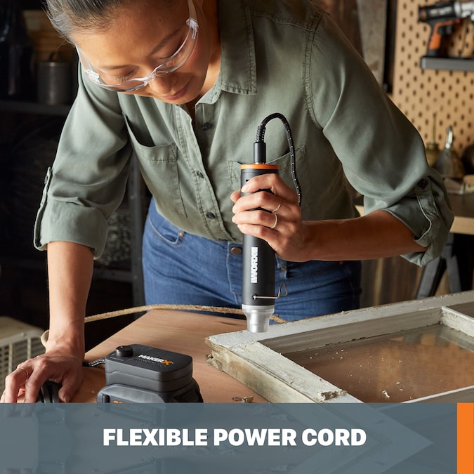 WORX MakerX Variable Cordless 20-volt Max Crafting Rotary Tool Kit - Image 3