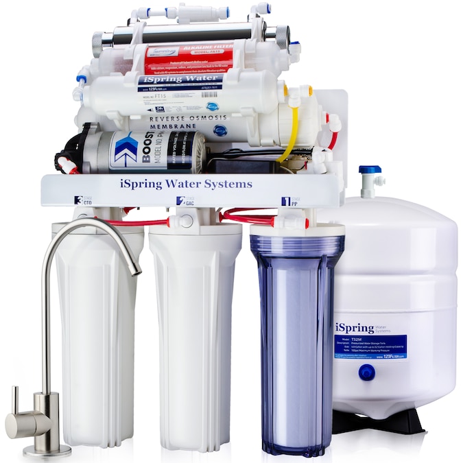 iSpring RCC1UP-AK 7 Stage RO Water System 7-stage Multi-method Reverse Osmosis Filtration System