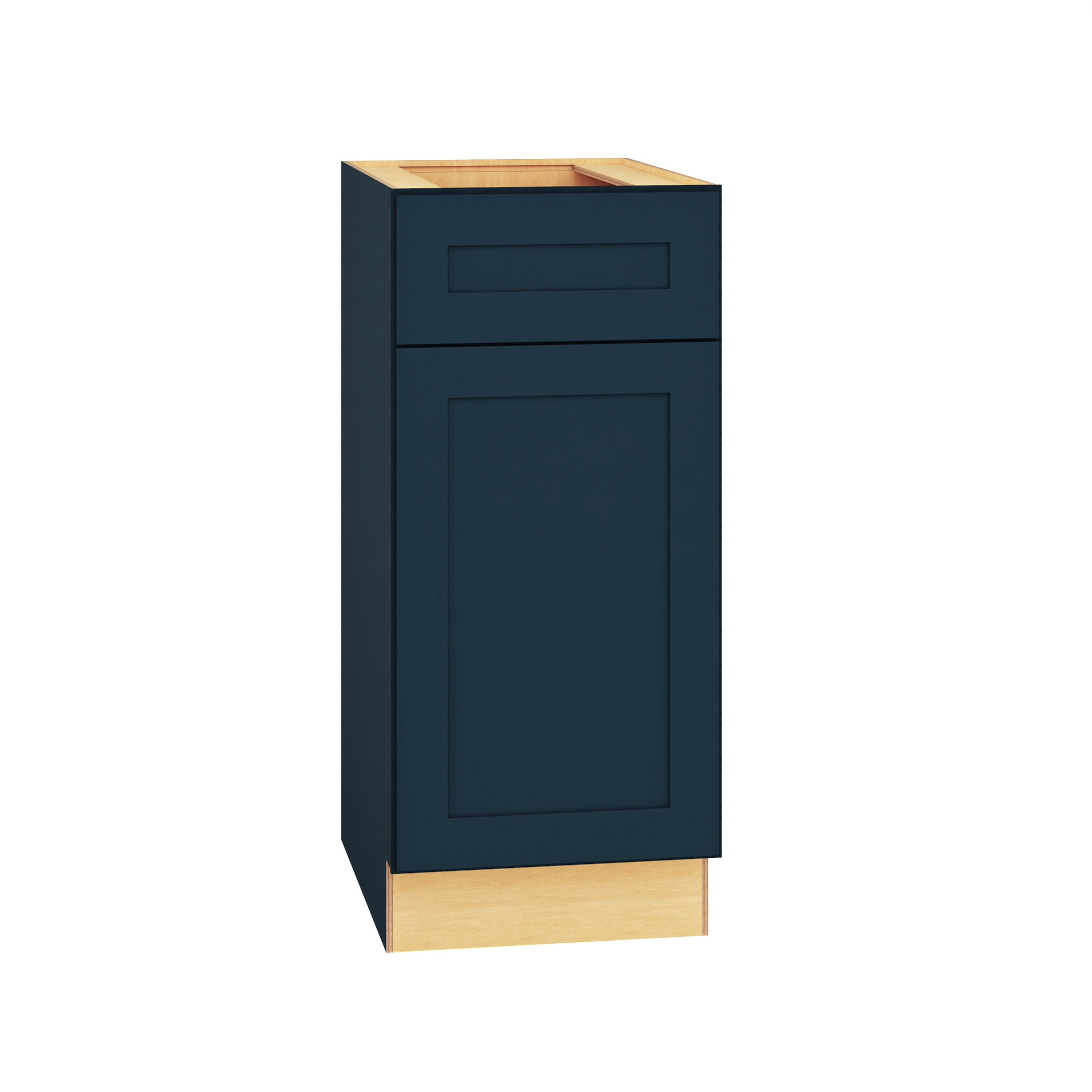 Jamestown 15-in Regatta Blue Bathroom Vanity Base Cabinet without Top