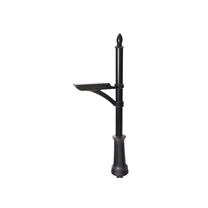 Architectural Mailboxes Black Steel Mount Mailbox Post