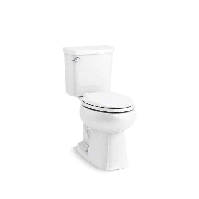 Sterling Windham White Elongated Chair Height 2-piece Toilet 12-in Rough-In 1.6-GPF