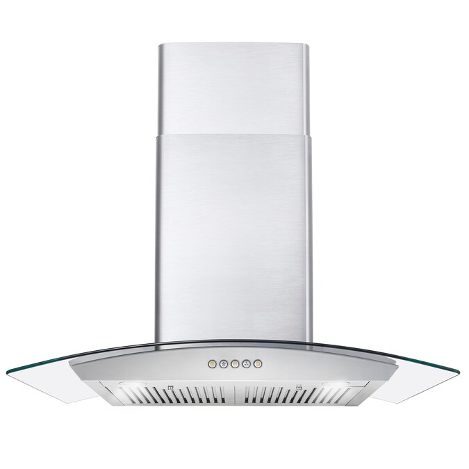 Cosmo 30-in 380-CFM Ducted Stainless Steel Wall-Mounted Range Hood