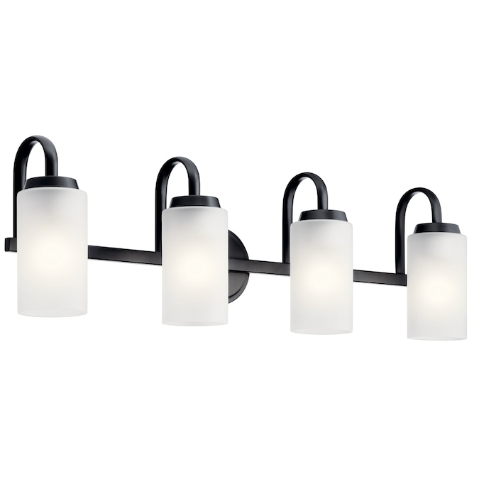 Kichler Kennewick 32-in 4-Light Black Traditional Vanity Light
