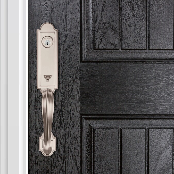 Baldwin Prestige Series Avendale Satin Nickel Single-Cylinder Deadbolt Keyed Entry Door Handleset Knob Smartkey - Image 7