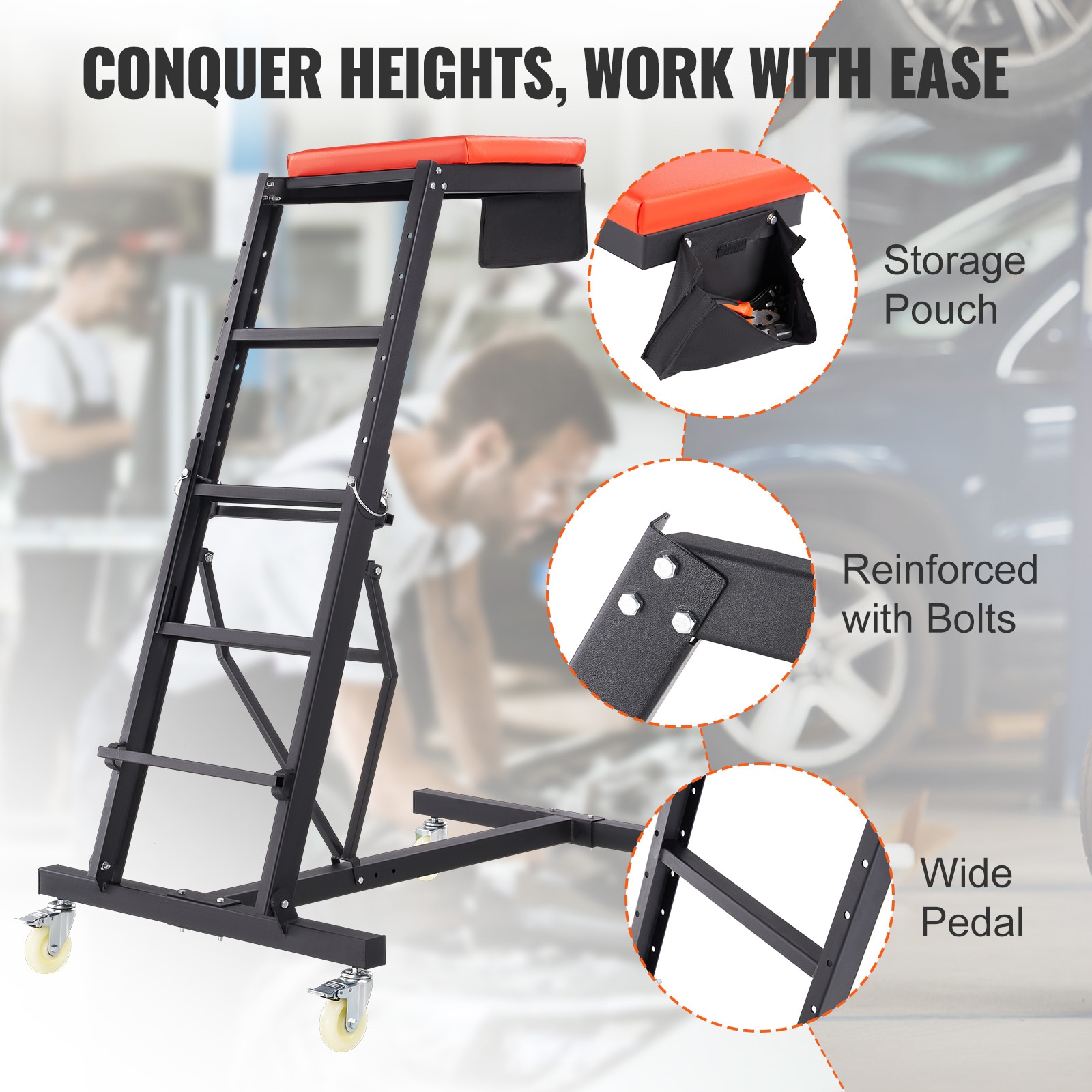 75.6-in x 33.9-in Creeper - Image 7