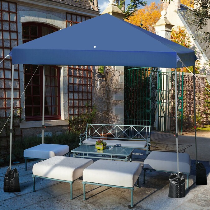 Clihome 8-ft x 8-ft Square Blue Pop-up Canopy - Image 3