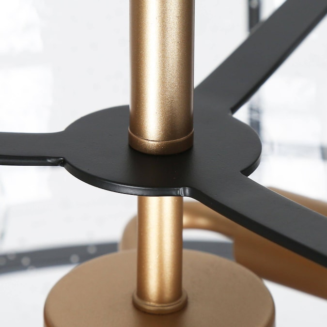 ZEVNI Cleon 3-Light Satin Gold LED Semi mount light - Image 10