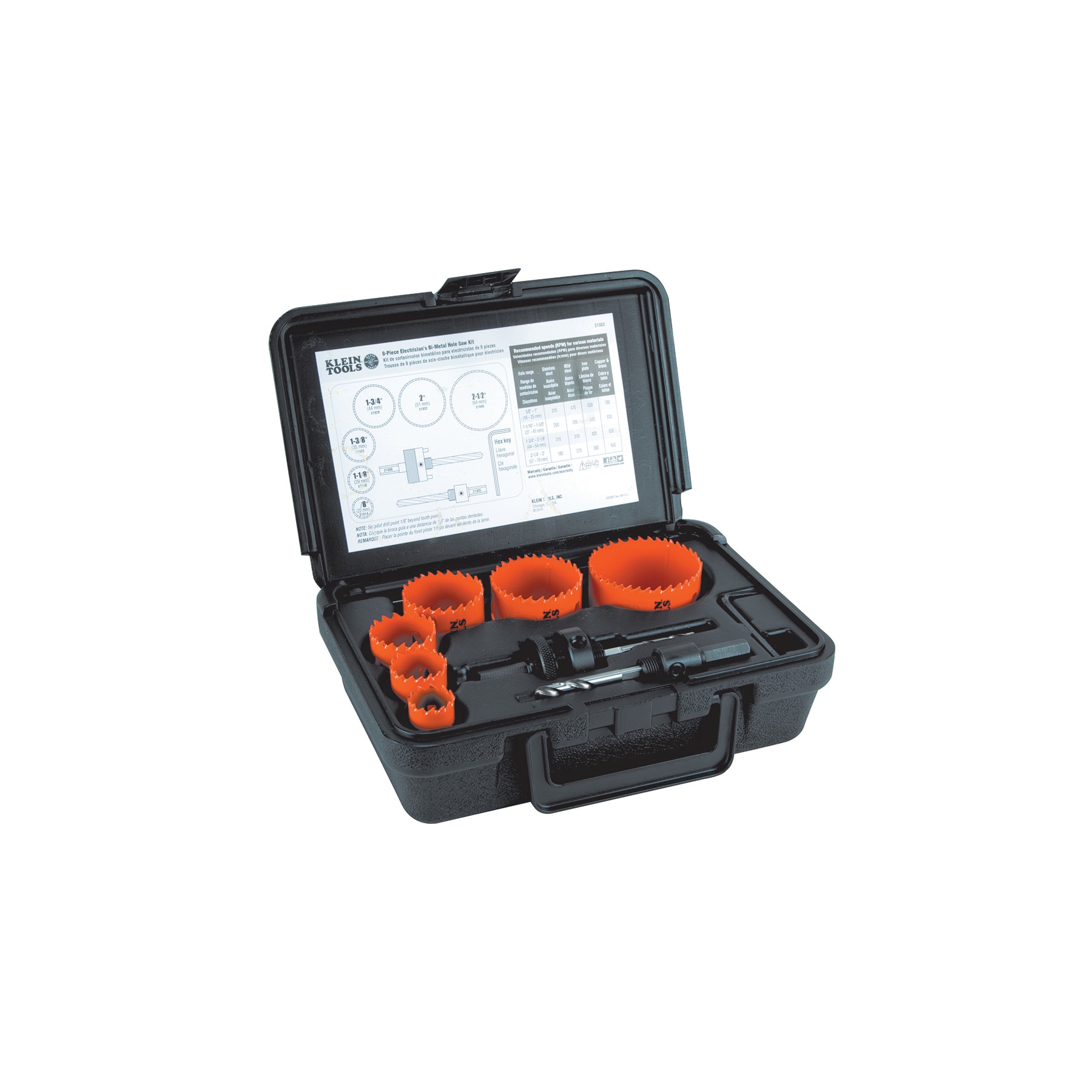 Bi-Metal Hole Saw Kit, 8-Piece