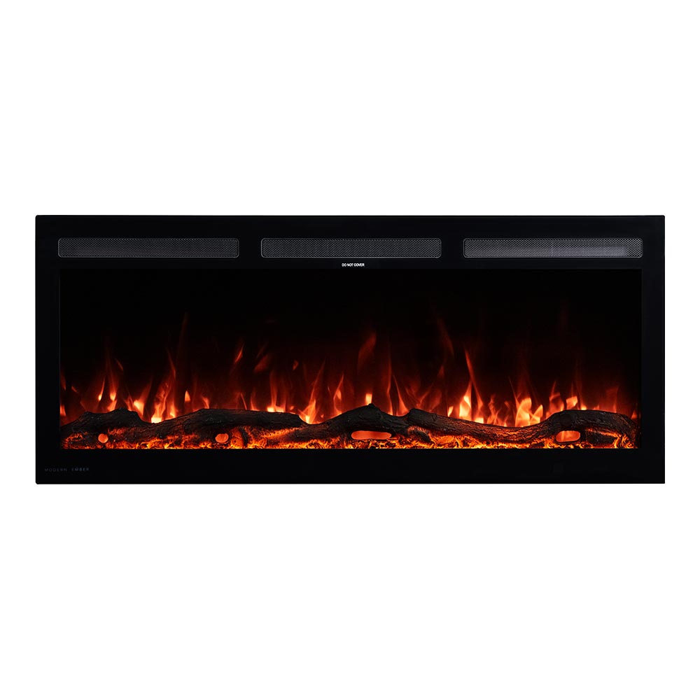 42-Inches W Vibrance Black Wall mount Fan-forced Wall-mount Electric Fireplace with Remote Control Included