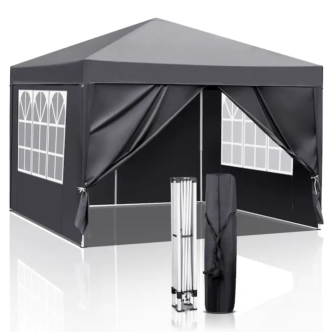 Winado 9.84-ft x 9.84-ft Rectangle Gray Pop-up canopy