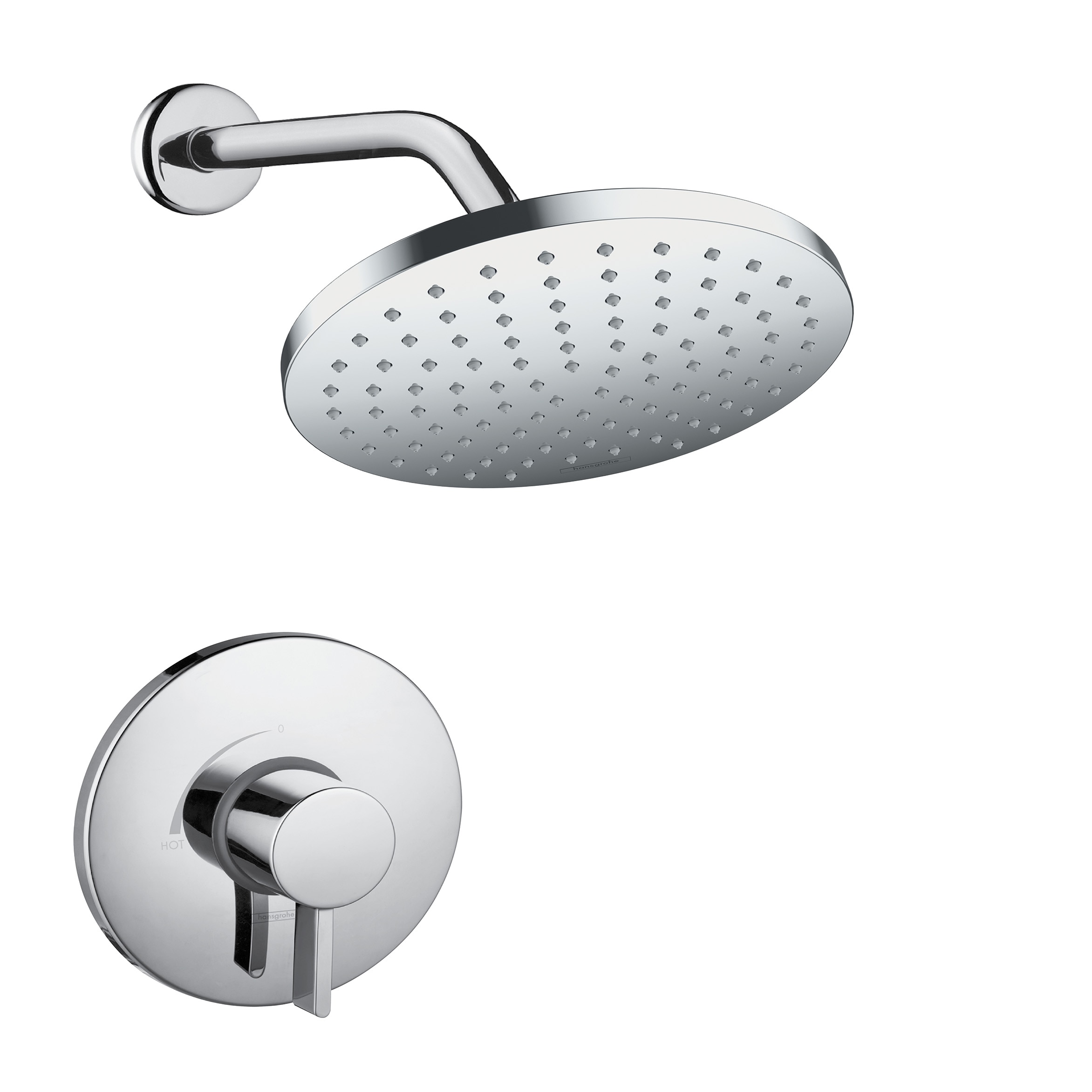 Chrome Sold separately Single function 5-Inches Round Shower Faucet with Valve