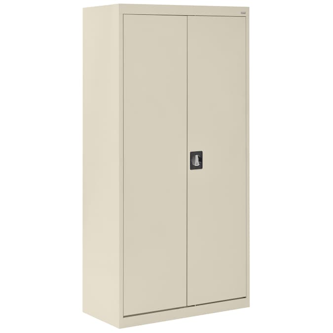 Sandusky 36-in W x 72-in H x 18-in D Freestanding Steel Garage Cabinet in Brown/Tan