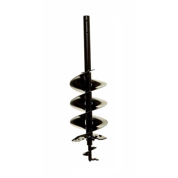 Power Planter USA Bulb Auger - 28-in Length, 7-in Width, 1.25-in Steel Shaft, Double 10-Gauge Flighting for Efficient Digging